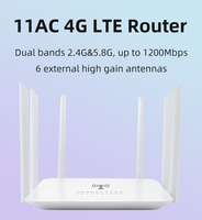 DongZhenHua LT260 1200 mb/s 4g LTE Router dwuczęstotliwościowy Modem 2.4Ghz i 5.8Ghz 4G Router wi-fi z gniazdo karty SIM 5G mobilny Hotspot 4